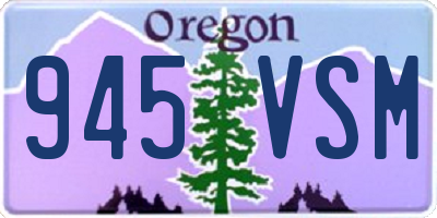 OR license plate 945VSM