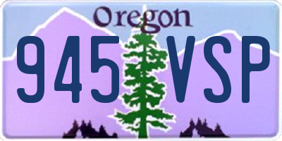OR license plate 945VSP
