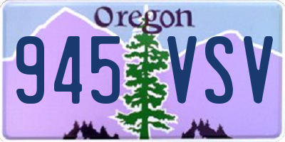 OR license plate 945VSV