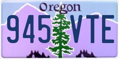 OR license plate 945VTE