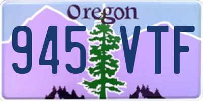 OR license plate 945VTF