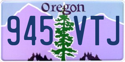 OR license plate 945VTJ