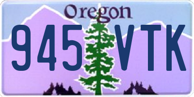 OR license plate 945VTK