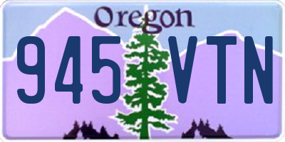 OR license plate 945VTN