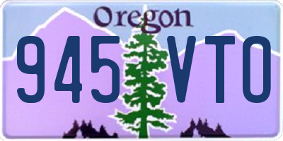 OR license plate 945VTO