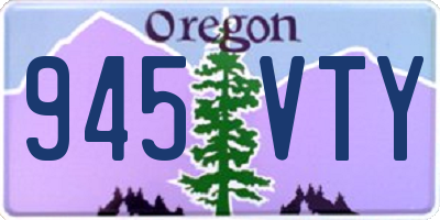 OR license plate 945VTY