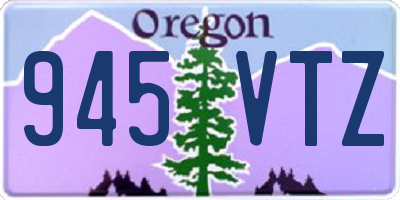 OR license plate 945VTZ