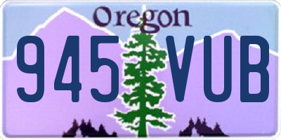 OR license plate 945VUB