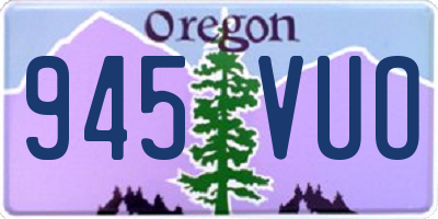 OR license plate 945VUO
