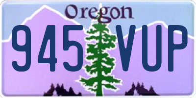OR license plate 945VUP