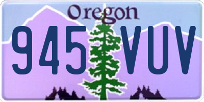 OR license plate 945VUV