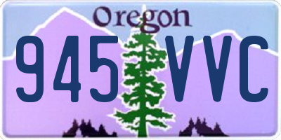 OR license plate 945VVC