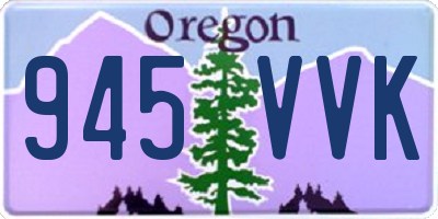OR license plate 945VVK