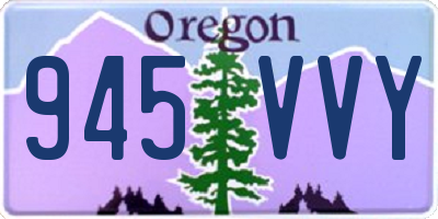 OR license plate 945VVY