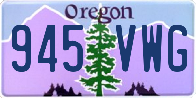 OR license plate 945VWG