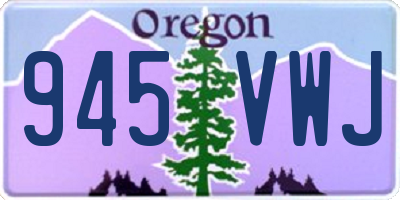 OR license plate 945VWJ