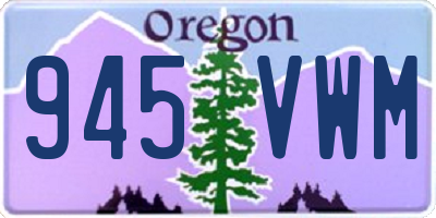 OR license plate 945VWM