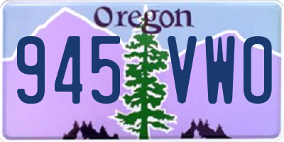 OR license plate 945VWO