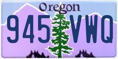 OR license plate 945VWQ