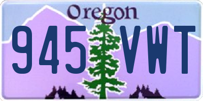 OR license plate 945VWT