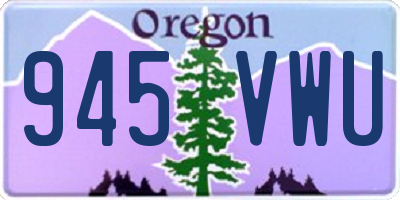 OR license plate 945VWU