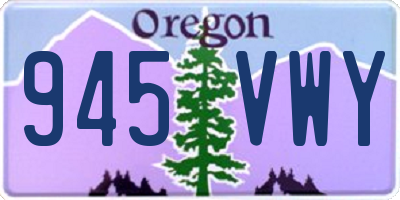 OR license plate 945VWY