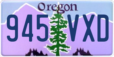 OR license plate 945VXD