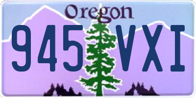 OR license plate 945VXI