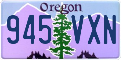 OR license plate 945VXN