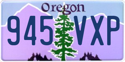 OR license plate 945VXP
