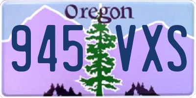 OR license plate 945VXS
