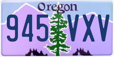 OR license plate 945VXV