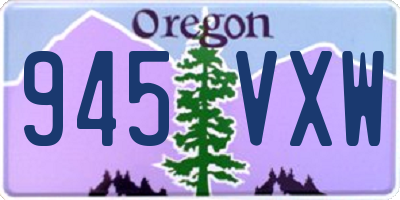 OR license plate 945VXW