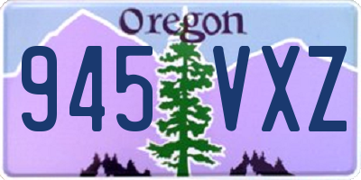 OR license plate 945VXZ