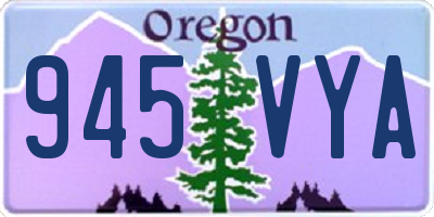 OR license plate 945VYA