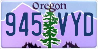 OR license plate 945VYD