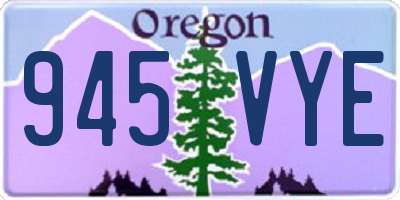 OR license plate 945VYE
