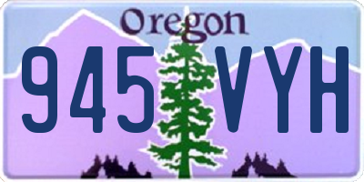OR license plate 945VYH