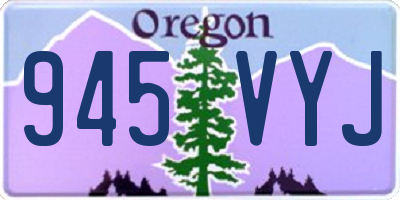 OR license plate 945VYJ