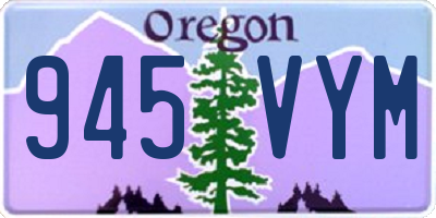 OR license plate 945VYM