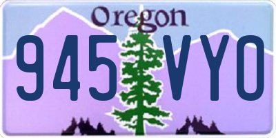 OR license plate 945VYO