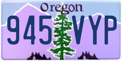 OR license plate 945VYP