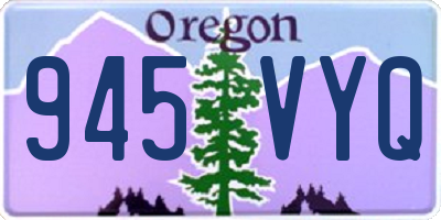 OR license plate 945VYQ