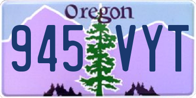 OR license plate 945VYT