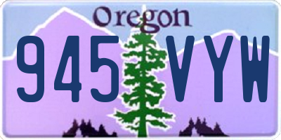 OR license plate 945VYW