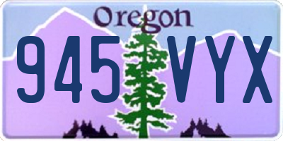 OR license plate 945VYX