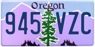 OR license plate 945VZC