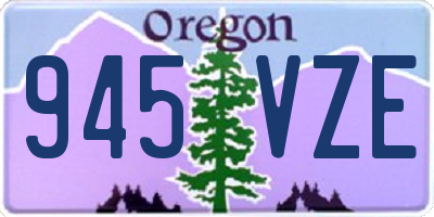 OR license plate 945VZE