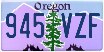 OR license plate 945VZF
