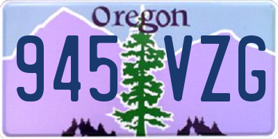 OR license plate 945VZG